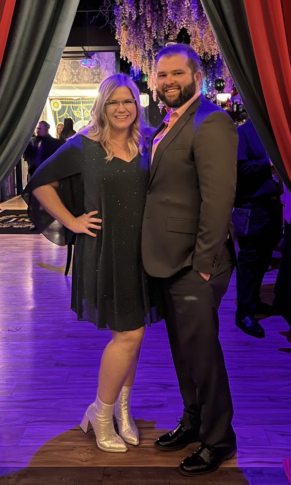 Tara and Tyler dressed up for a night out