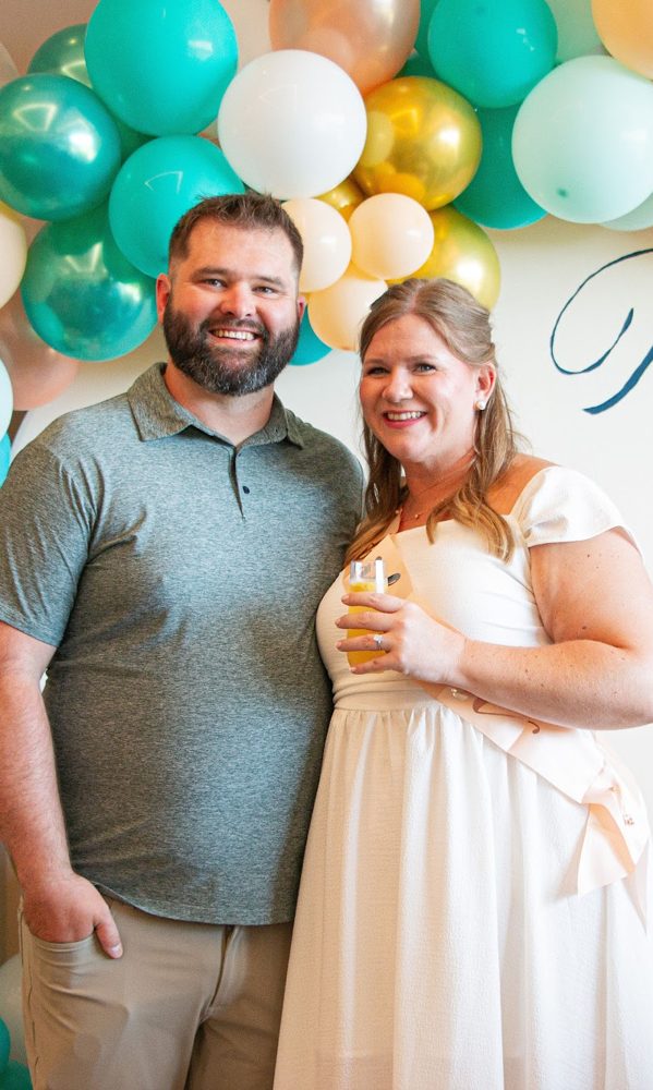 Tara and Tyler at their engagement party